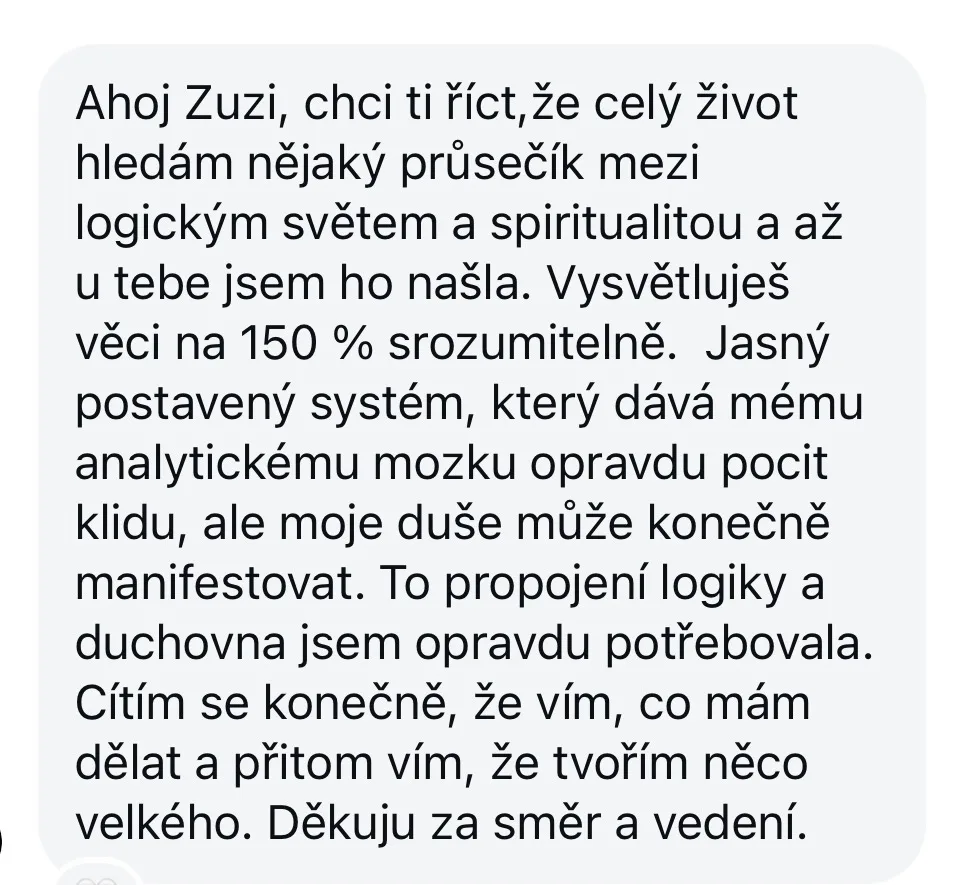 Zpětná vazba účastnice 5