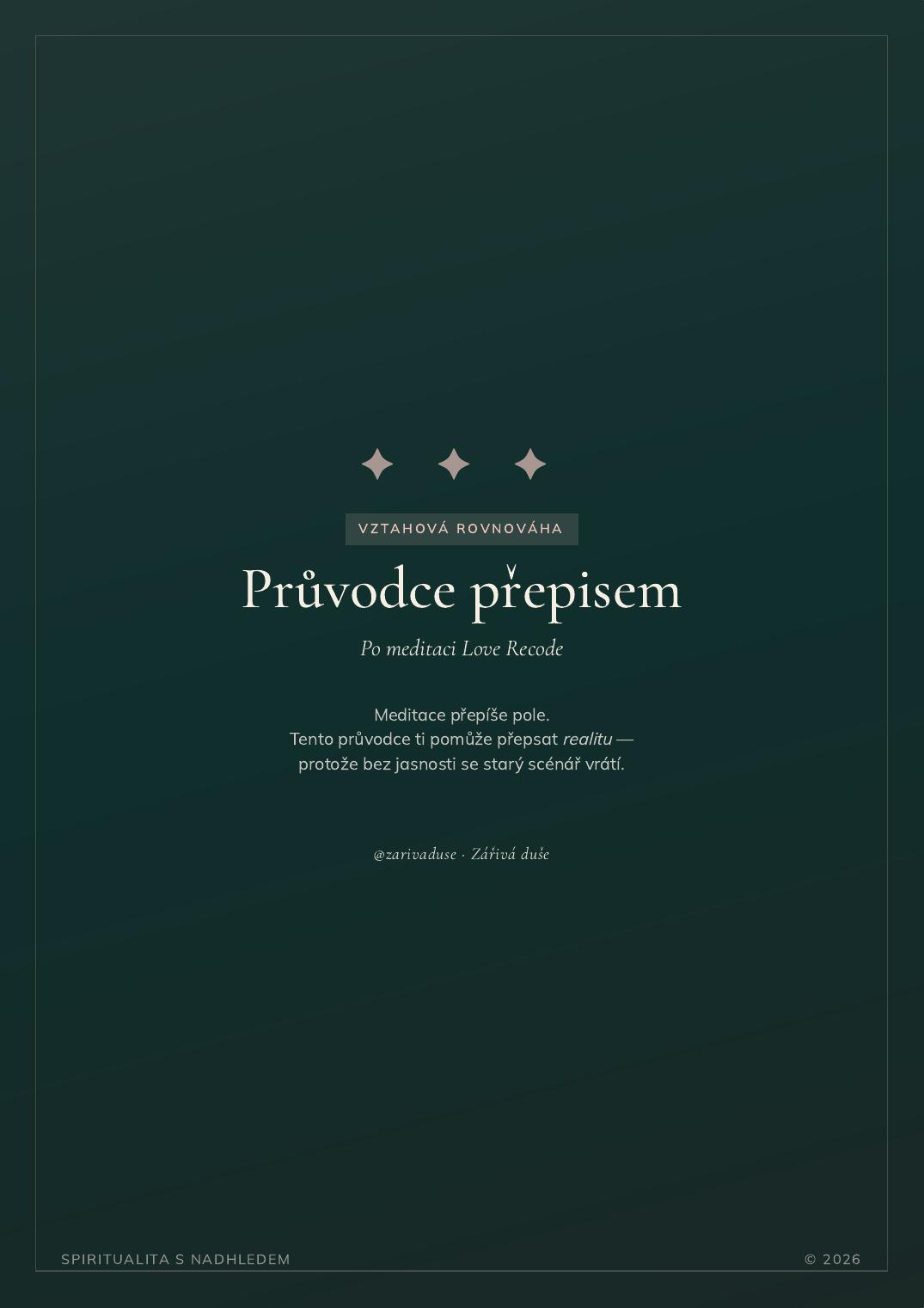 Náhled první stránky workbooku Vztahová rovnováha